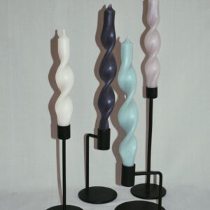 Twisted candle | dark grey