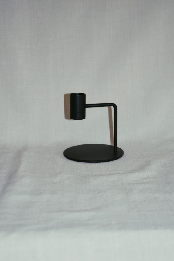 Kandelaar Curve 10 cm | Zwart