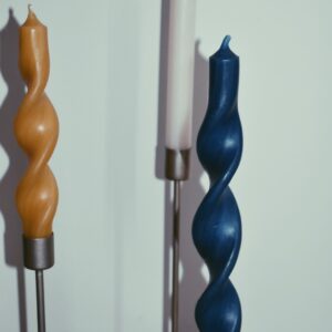 Twisted candle | dark blue