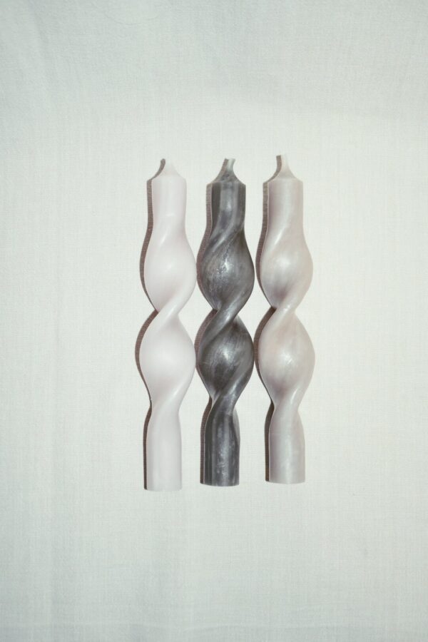Setje twisted candles 3 stuks | 19 cm - Afbeelding 3
