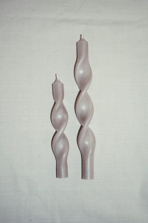 Twisted candle | taupe