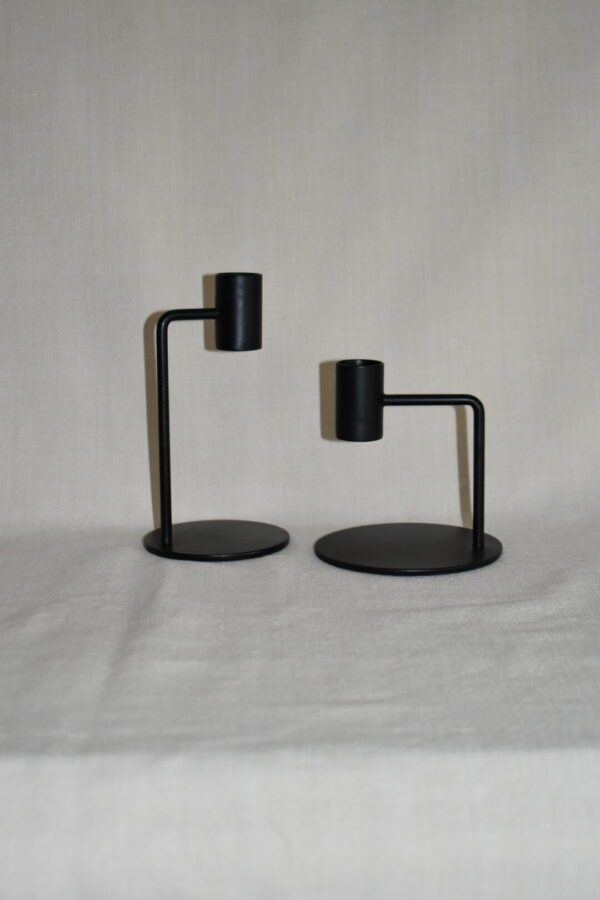 Kandelaar Curve 10 cm | Zwart - Afbeelding 4