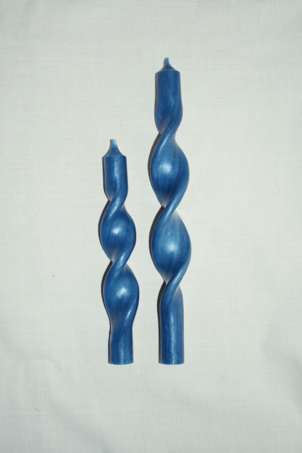 Twisted candle | dark blue
