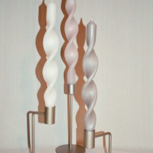 Setje twisted candles 3 stuks | 29 cm