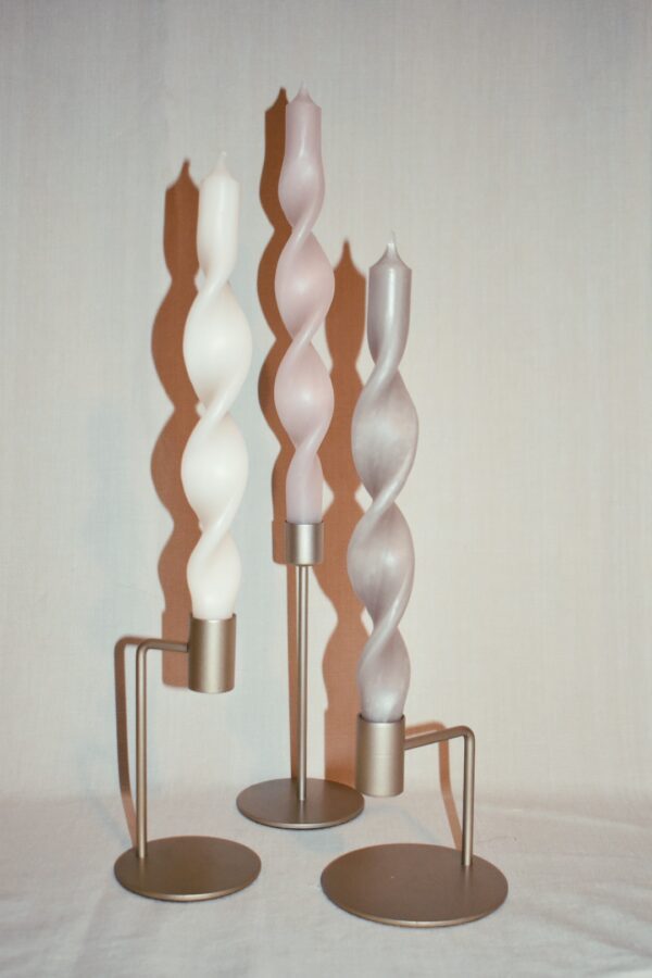 Setje twisted candles 3 stuks | 29 cm