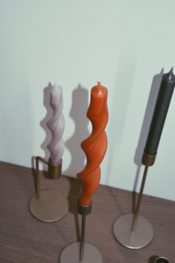 Twisted candle | taupe - Afbeelding 4