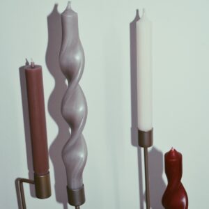 Twisted candle | taupe