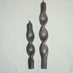 Twisted candle | olive green