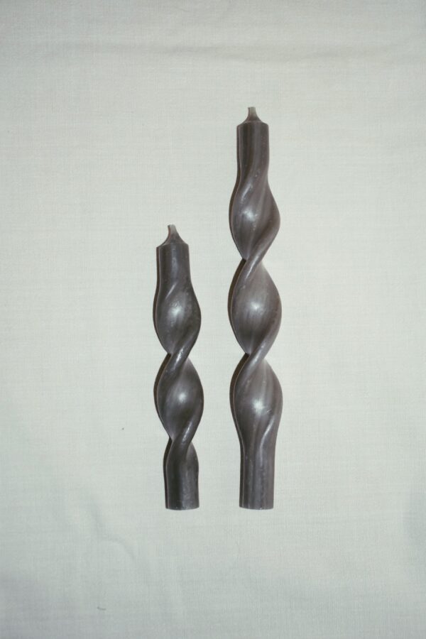 Twisted candle | olive green