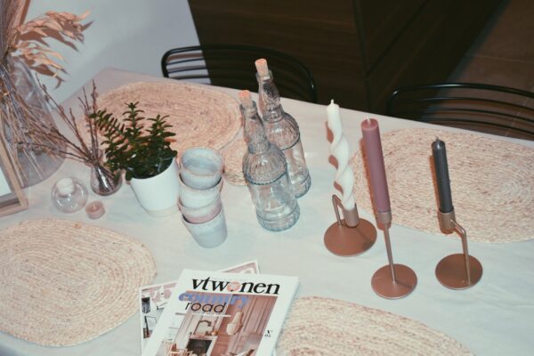 Twisted candle | champagne white - Afbeelding 3