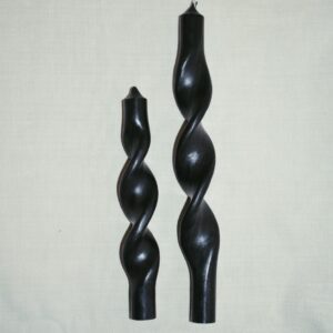 Twisted candle | black