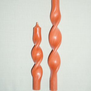 Twisted candle | cognac