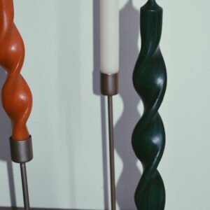Twisted candle | apple green