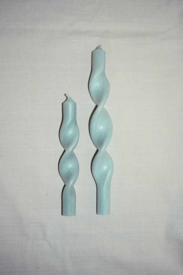 Twisted candle | jade green