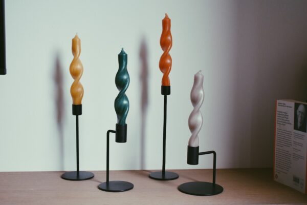 Twisted candle | apple green - Afbeelding 3