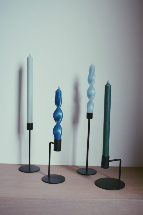 Twisted candle | dark blue - Afbeelding 3
