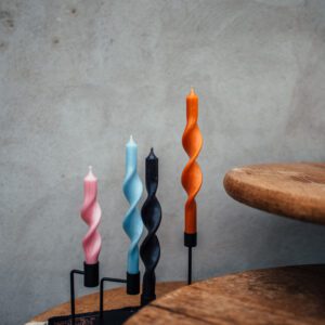 Twisted candle | light blue