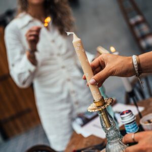 Kaarsenstandaard fles | Daisy