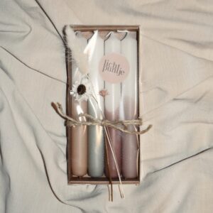 Half dipped dinerkaarsjes | 4 stuks