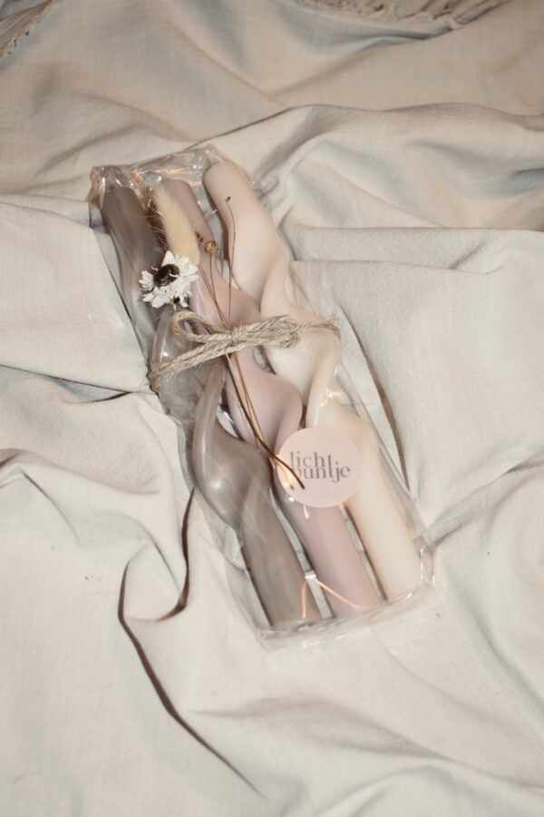 Setje twisted candles | 29 cm - Afbeelding 2