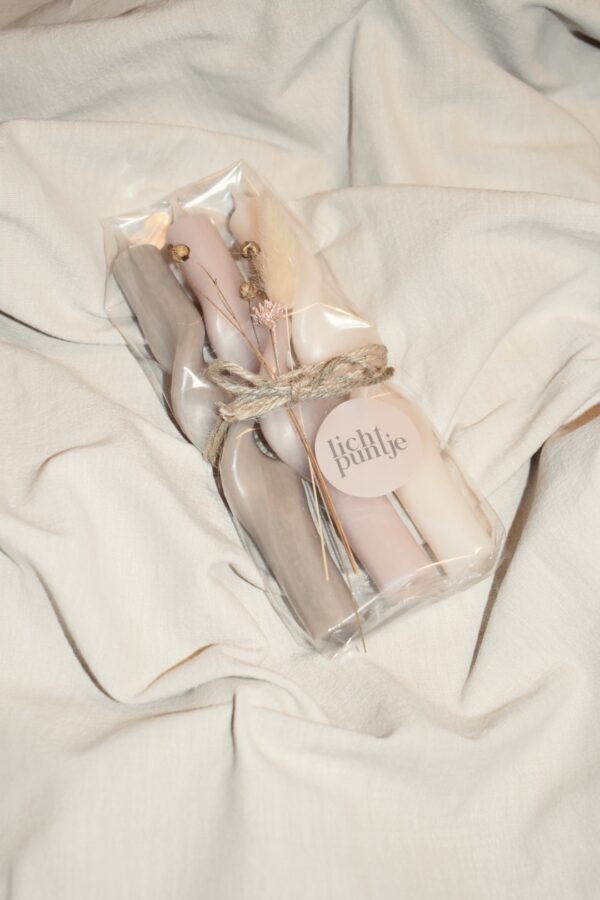 Setje twisted candles | 19 cm - Afbeelding 2