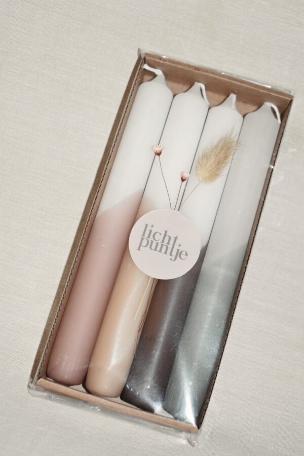 Half dipped dinerkaarsjes | 4 stuks - Afbeelding 4