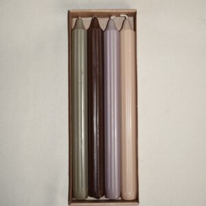 Ribbel dinerkaarsjes | 4 stuks
