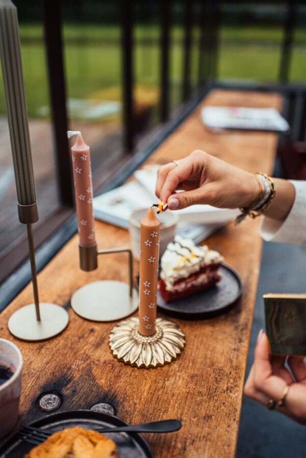 Dinerkaars madeliefjes | roze - Afbeelding 5