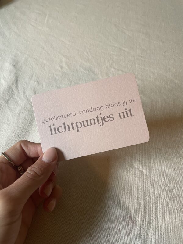 Kaartje | Gefeliciteerd