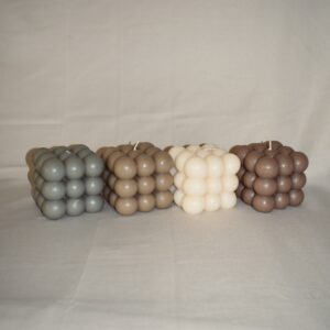 Bubbel kaars - 4 kleuren