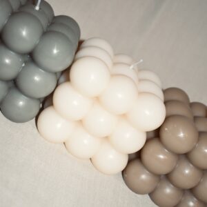 Bubbel kaars - 3 kleuren