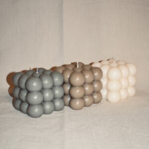 Bubbel kaars - 3 kleuren