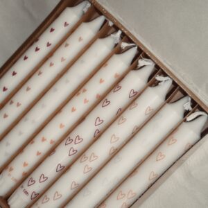 Hartjes kaarsjes | 8 stuks