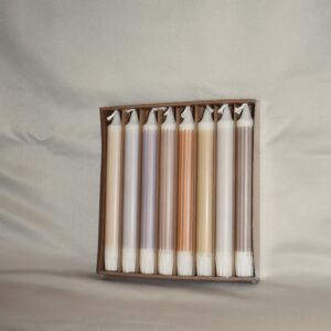 Streepjes kaarsjes | 8 stuks