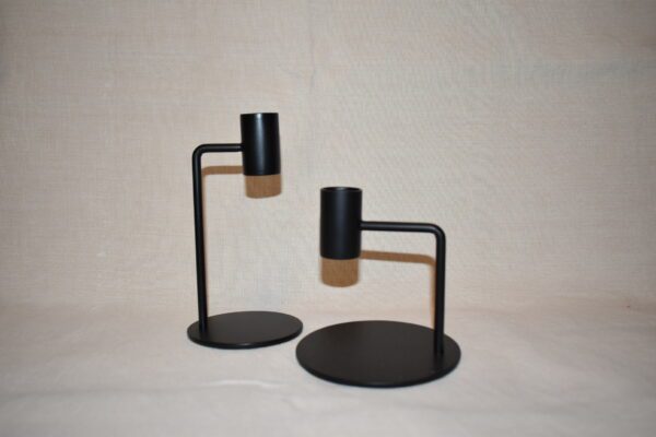 Kandelaar curve 15 cm | Zwart - Afbeelding 4