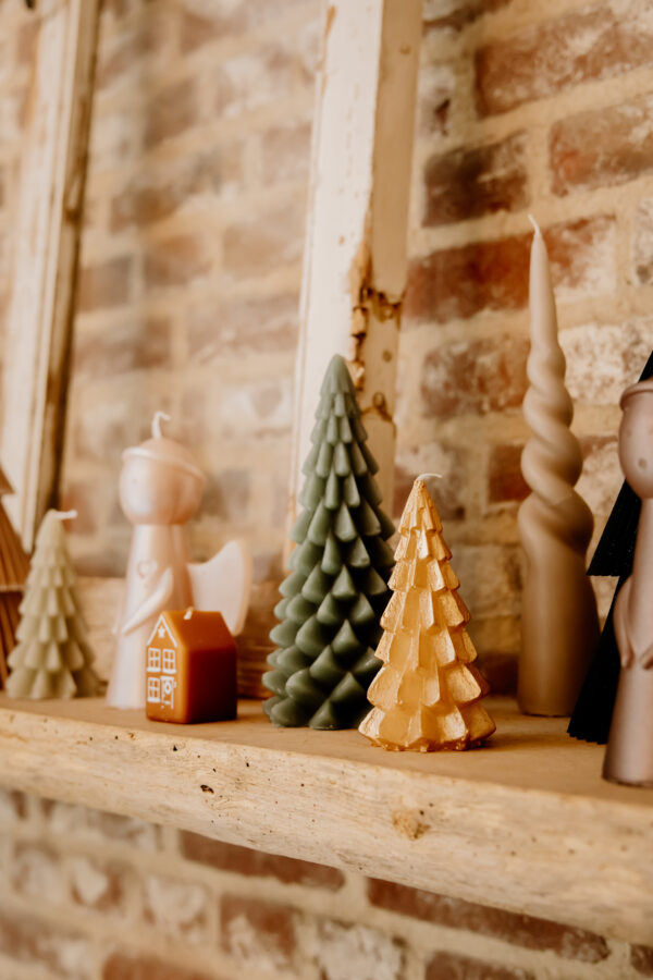 Kerstboom kaars groot | Forest green - Afbeelding 2