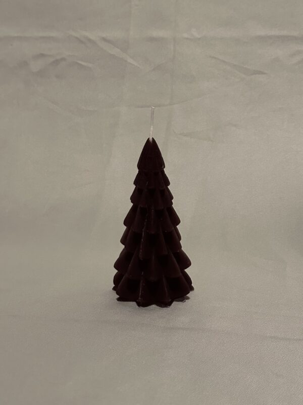 Kerstboom kaars klein | Bruin