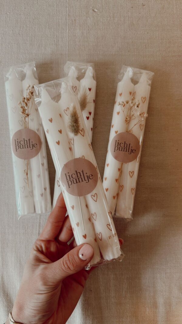 Hartjes kaars | 2 stuks