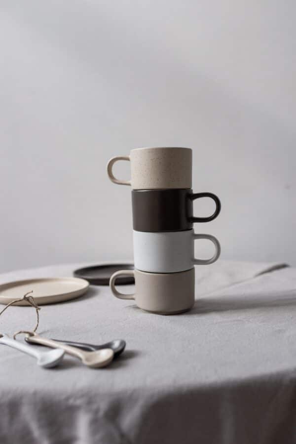 Koffiemokjes met oor | 4 stuks