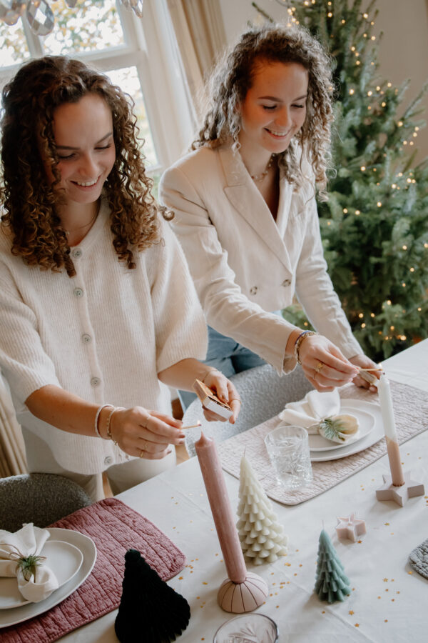 Kerstboom kaars klein | Forest green - Afbeelding 4