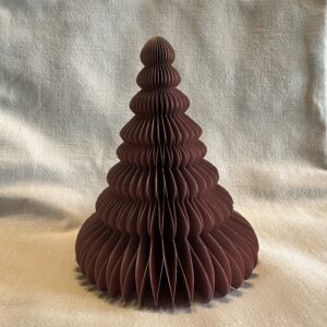 Papieren kerstboompje roze | 15 cm