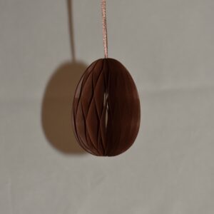 Paasei papier | Donkerbruin