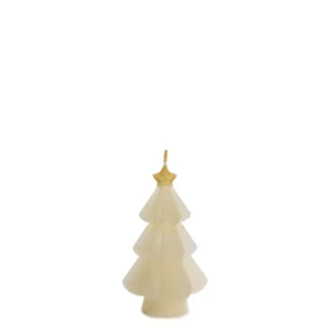 Kerstboom kaars klein piek | Creme